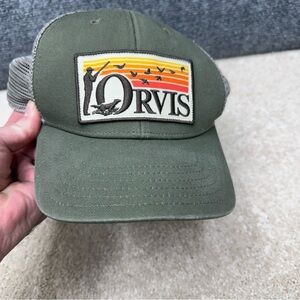 Orvis duck‎ hunting hat cap snapback green men's adjustable